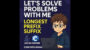 🔴 LIVE Coding Challenge – Hard Problem (Longest Prefix Suffix)