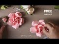 Free template: Paper Rose tutorial, updated version