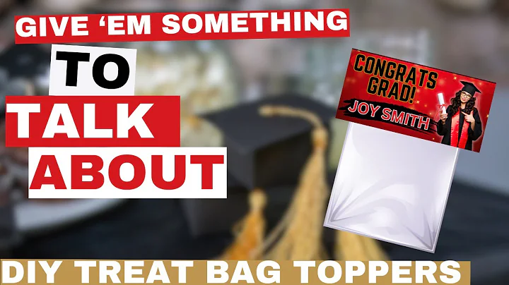 Graduation Party Treat Toppers | How to Make Treat Bag Toppers | Graduation Party Ideas