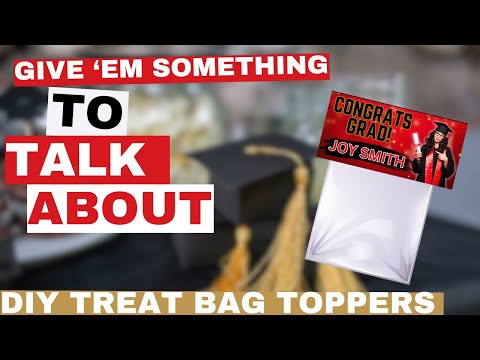How To Make Treat Bag Toppers | Diy Party Favors