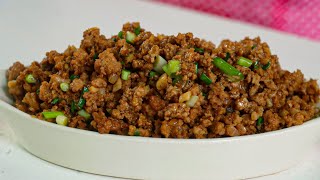 Easy And Tasty Minced Pork Recipe | How to Cook Minced Pork | Asian Minced Pork Stir-Fry Recipe screenshot 1