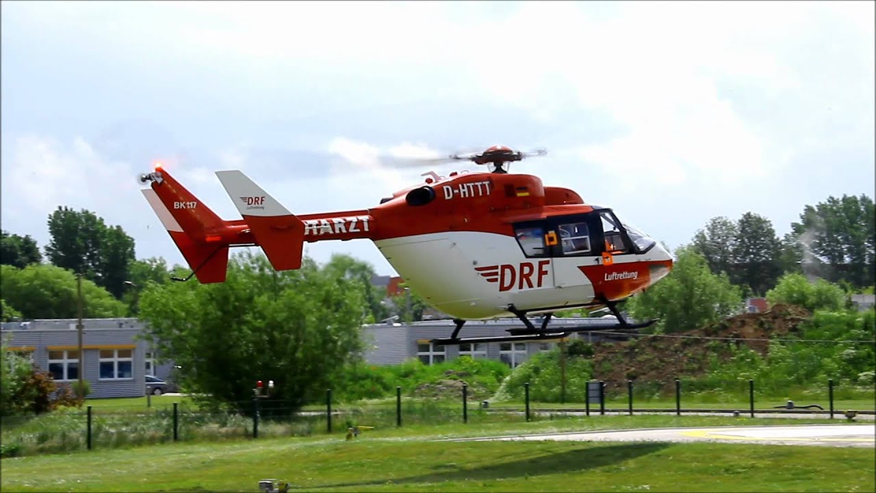 Christoph 47 - Start am Uniklinikum Greifswald [Full HD]