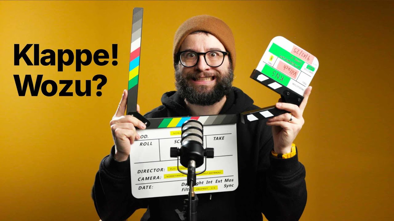 Warum wir beim Filmdreh eine Klappe schlagen