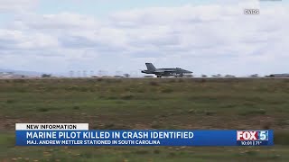 Marine Pilot Killed In Crash Identified