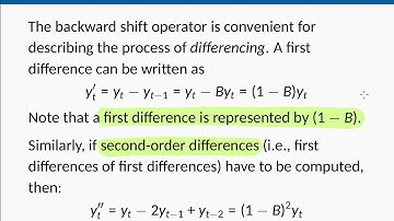 ARIMA models: Backshift notation and Lag operators (Part 2)