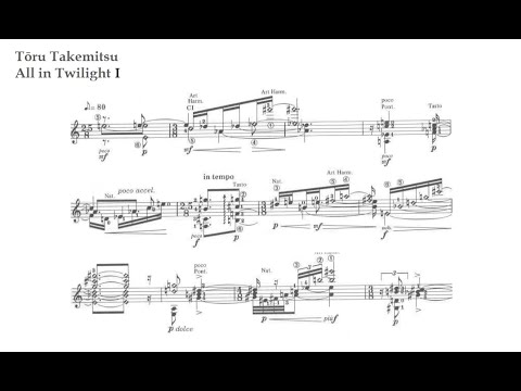 Tōru Takemitsu. All in Twilight I
