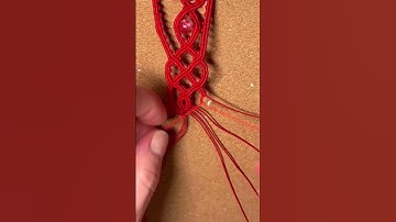 Macrame bracelet | Full tutorial on my channel  #dyi #macrame #shorts