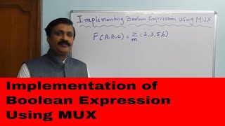 Implementation of Boolean expression using MUX (1)- Digital Electronics