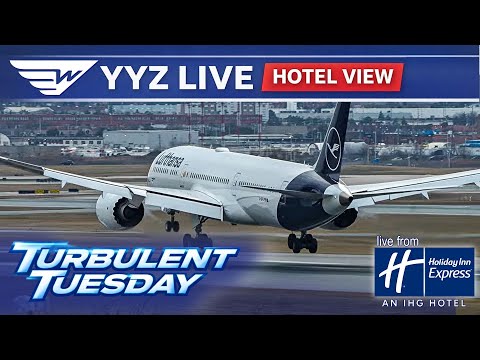 🔴 LIVE Plane Spotting at Toronto Pearson (YYZ) | Holiday Inn Express Exclusive View!
