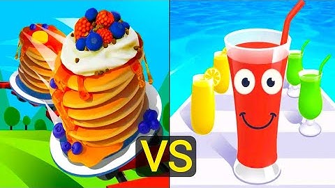 Pancake run vs Juice Run - All levels Gameplay Android, Ios - New Update