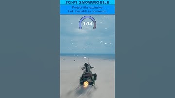 UE5: Sci-Fi Snowmobile #gamedevelopment #unrealengine5