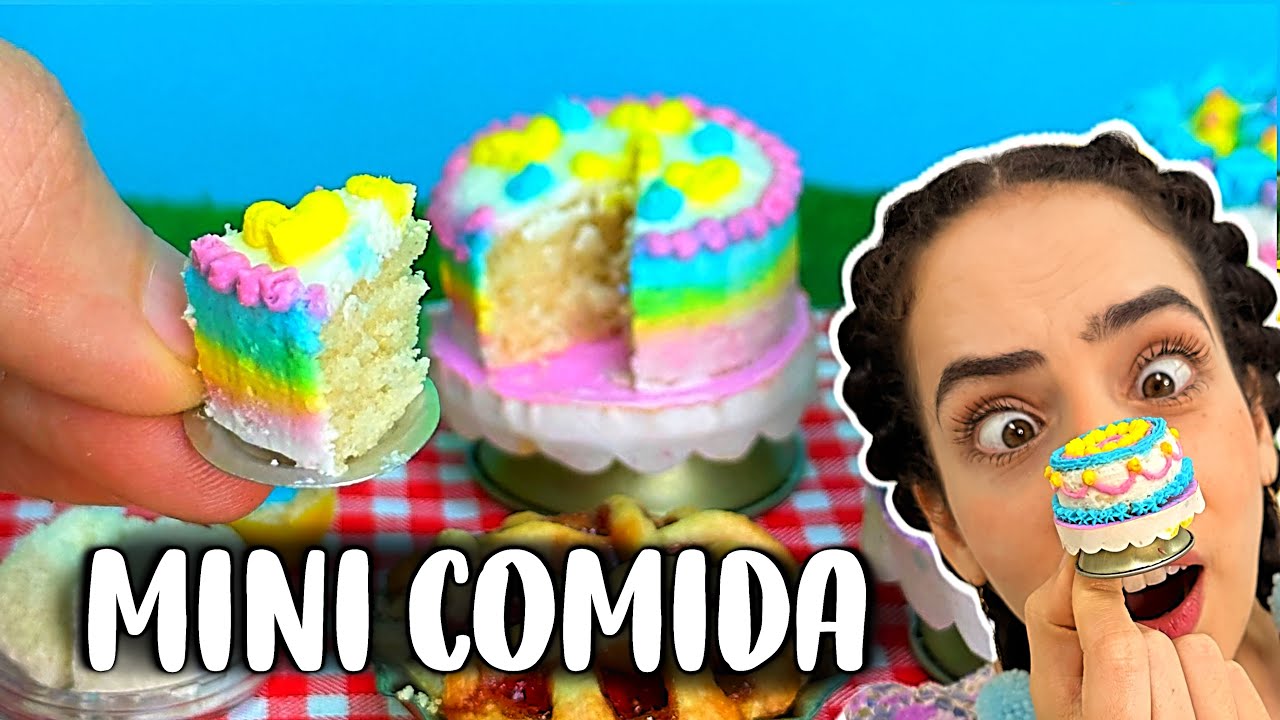 MINI BOLOS! COZINHANDO COMIDA em MINIATURA! Paula Stephania