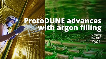 ProtoDUNE begins liquid argon filling | Time-lapse video