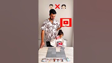 1vs1 👨🏻👧🏻 Memory Test She Surprised Me! #memorytest #challenge #funnygame #familyfun #memorygame