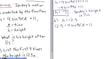 MCF3M - Making Trigonometric Equations - Part 1/4