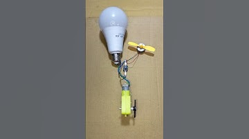 Powering in Fan Motor and LED Bulb With BO Gear Generator #dcmotor #tech #shorts