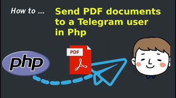 How to send a PDF document to a Telegram user in PHP