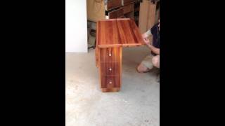 black wood dropside table