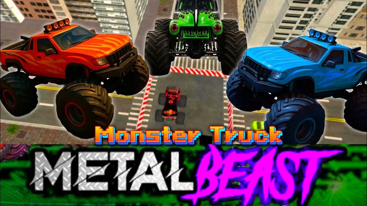 Monster Truck Metal Beast City Stunts || Gameplay || 4K Game 