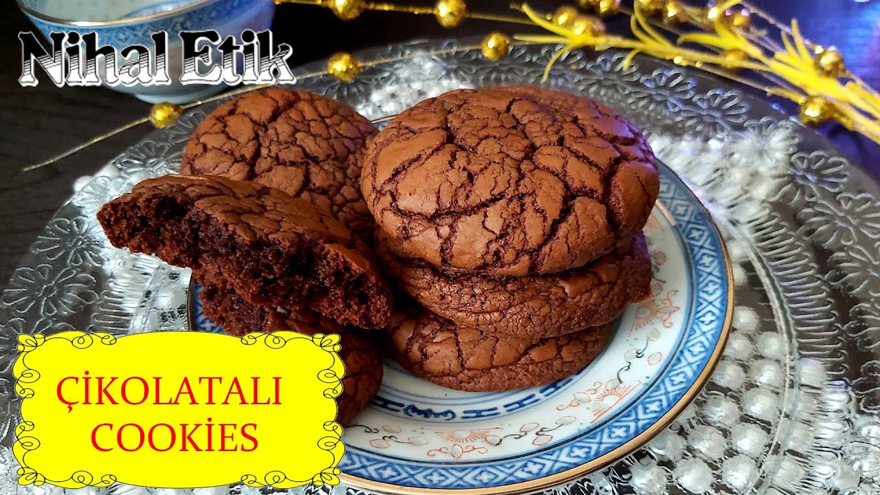ENFES LEZZETLİ Çikolatalı Cookies Evde EN Pratik Nasıl Yapılır