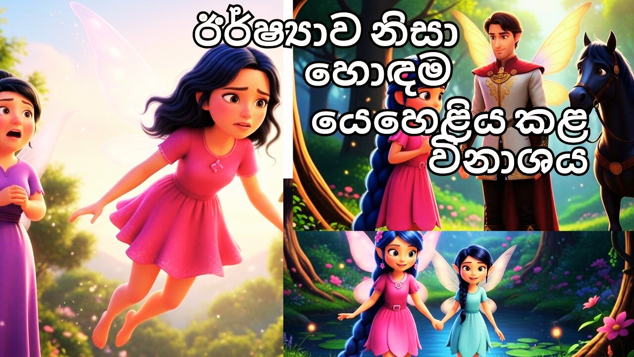 රජතුමා සහ දිගු කෙස් කළඹක් හිමි සුරංගනාවිය | The King and the Long-Haired Fairy | Sinhala Fairy Tale