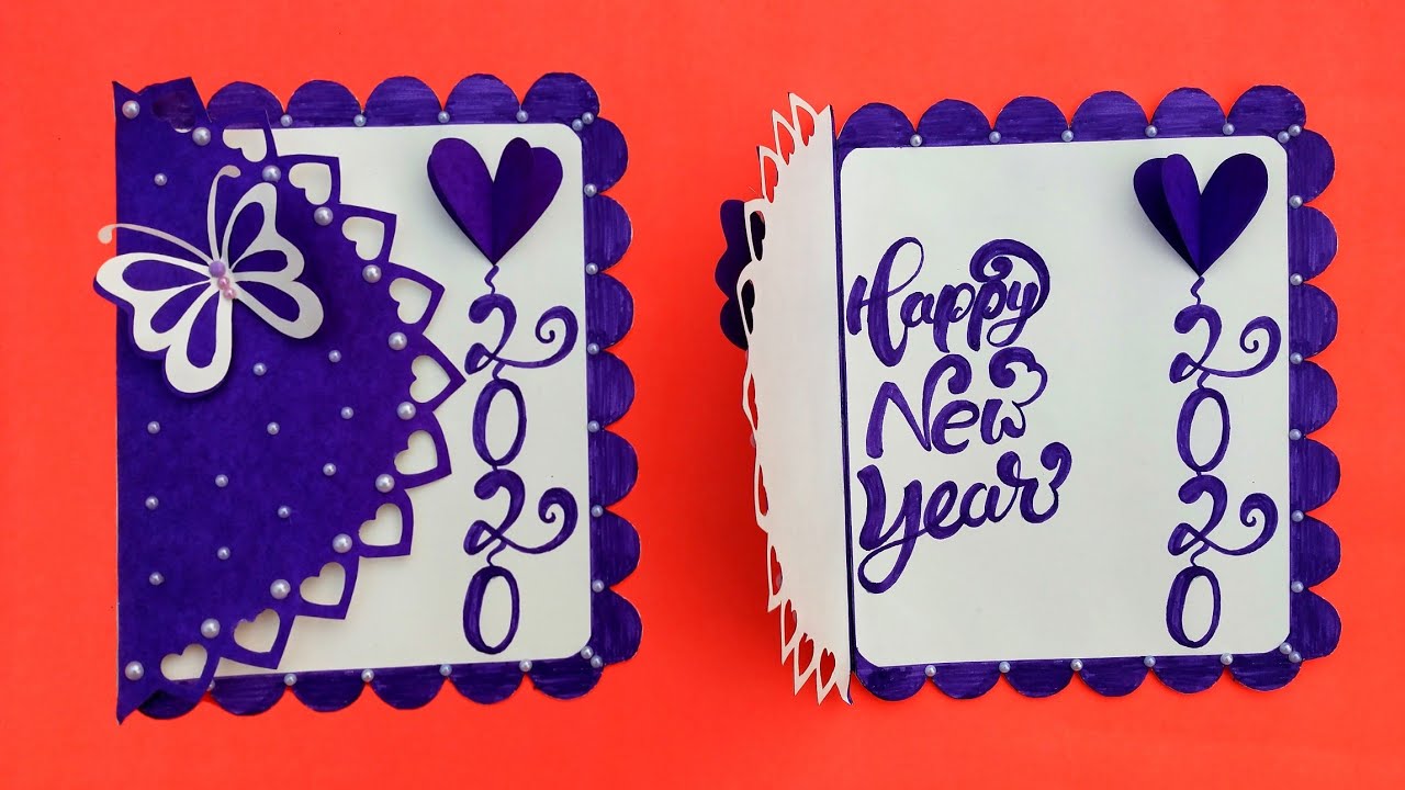 One big slice of happy birthday card for daughter #CreativePiya Beautiful Handmade Happy New Year 2020 Card Idea//DIY Greetings Card for New Year