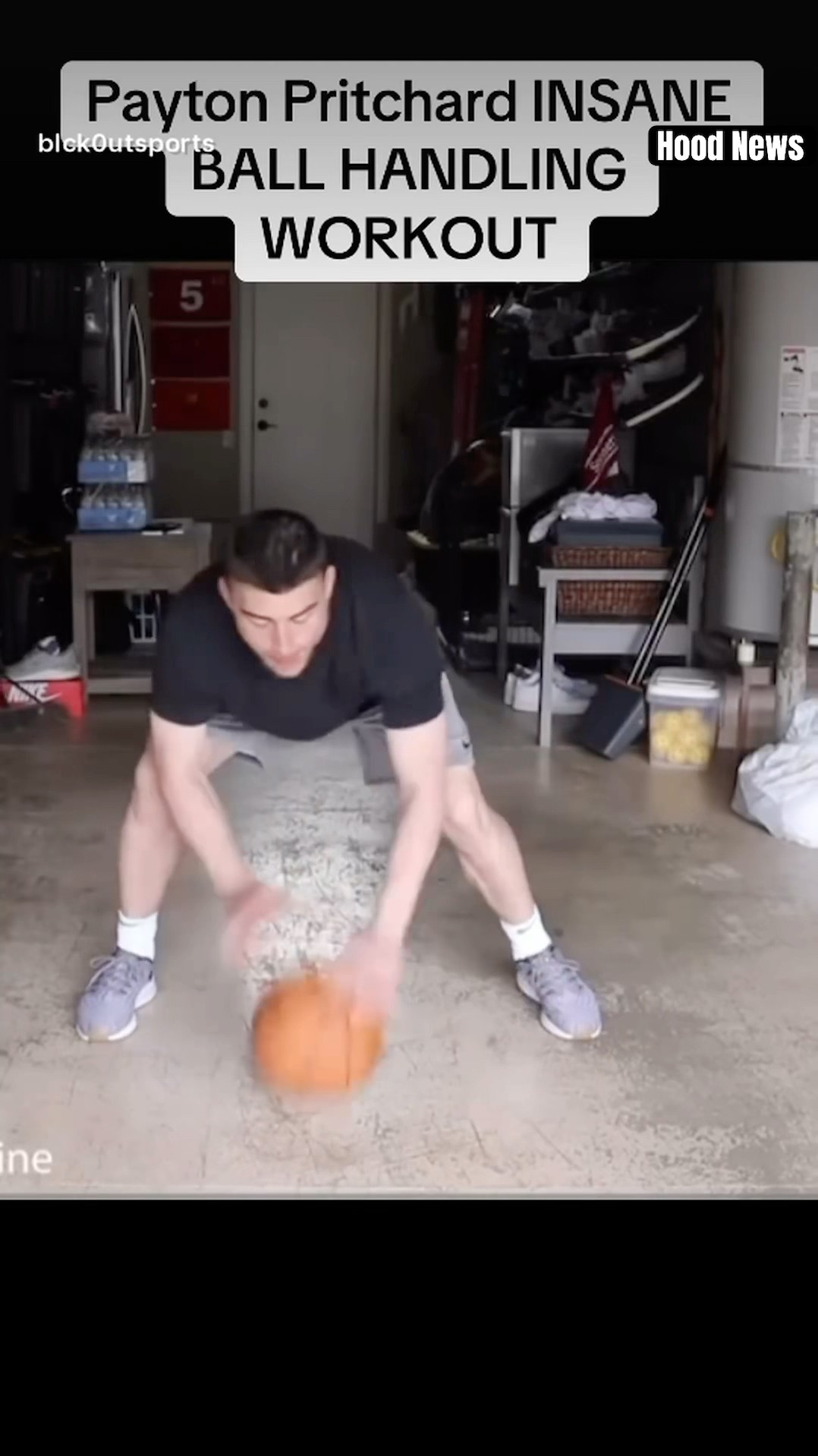 Insane ball handling workout #hoodnews #paytonpritchard #ballhandling #practice #basketball #omg #i