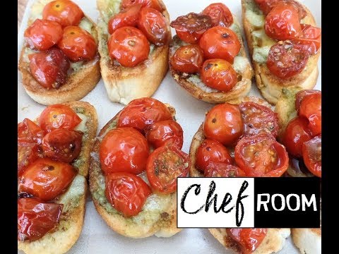 Video: Cómo Hacer Bruschetta Con Mozzarella Y Tomates Cherry