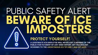 Beware of #ICE imposters: Get these tips to protect yourself