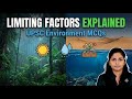 Limiting Factors | Environment MCQs Solved UPSC PRELIMS 2026
