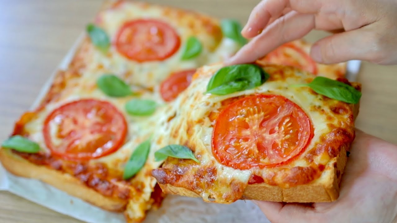 Как приготовить супер простую пиццу / супер простую пиццу с помидорами