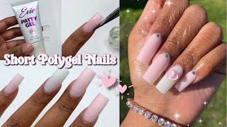 Trying LongHairPrettyNails Patty Gel... AGAIN! Short Polygel Nails | Beginner Friendly Application