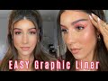EASY Colorful GRAPHIC LINER! | the BEST water activated paints for graphic liner!