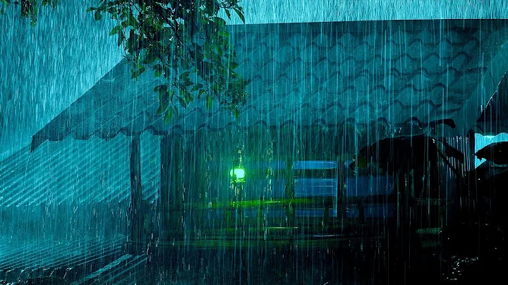 It's so Easy to Sleep Instantly (NO ADS) Torrential Rainstorm & Very Huge Thunder On Tin Roof