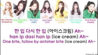 Produce 101 - Macaroon Honey Dduk - Yum Yum Color Coded Lyrics (Han/Rom/Eng)