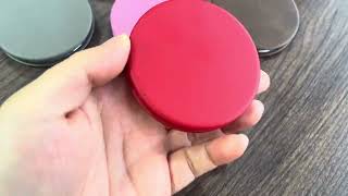 Laserable Leatherette Compact Mirror