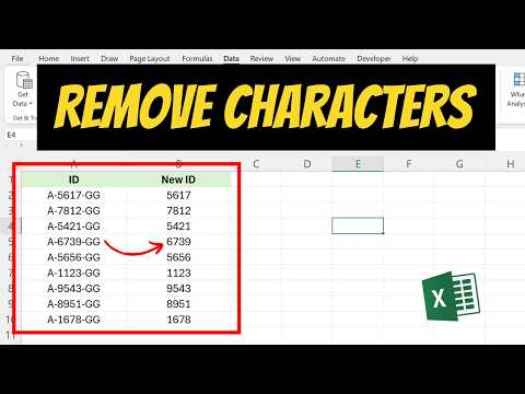 How To Remove Certain Characters In Excel
