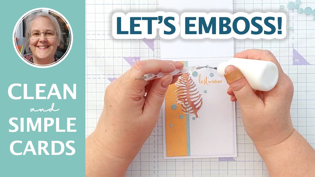 Ink Up Your Embossing Folders for a Best Wishes Card [2025/004] - YouTube
