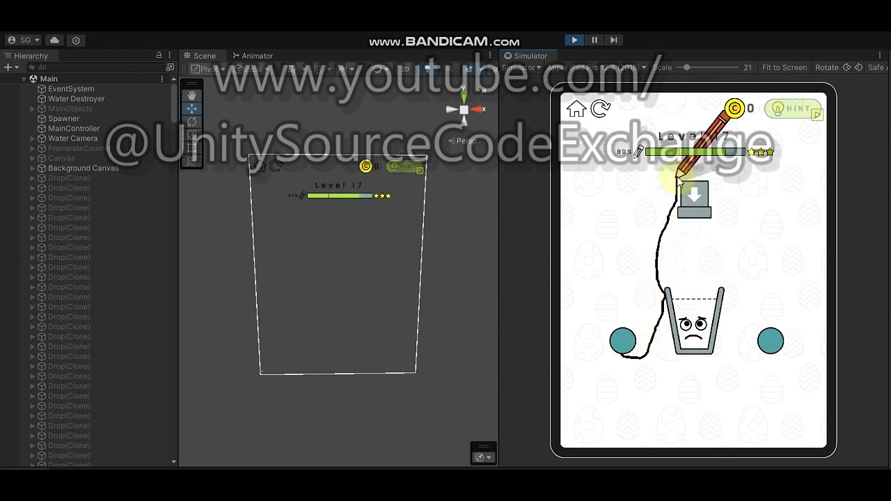 Happy Water & Glass Draw Game: 720 Levels Big Project - Unity Source ...
