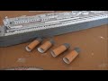 Titanic cardboard maquette time lapse