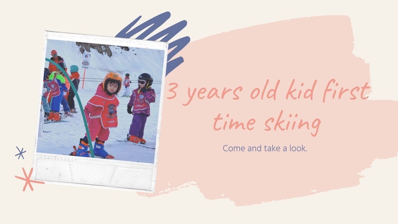 3 YEARS OLD FIRST TIME SKIING.. // by Rai Neo YouTube