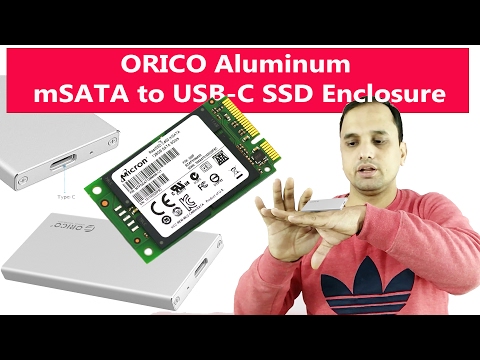 ORICO Aluminum mSATA to USB-C SSD Enclosure