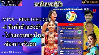 ทำความรู้จัก 8 ทีมที่ร่วมรายการ VTV9-Binh Dien Cup /โปรแกรมวอลเลย์สาวไทย U 20/ช่องทางรับชม