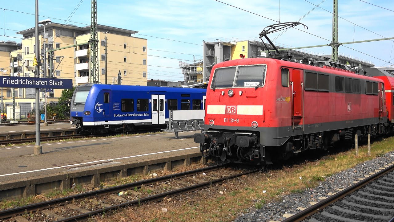 Friedrichshafen: Bahnverkehr mit IC890 (RJ890) & Dosto-Zügen sowie weitere Triebfahrzeuge
