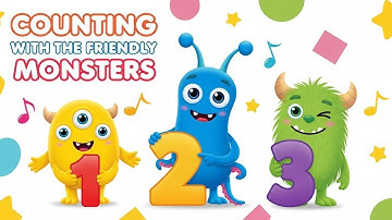 Counting with the Friendly Monsters | Learn Numbers with Cute Monsters for Kids | Animagic Studio