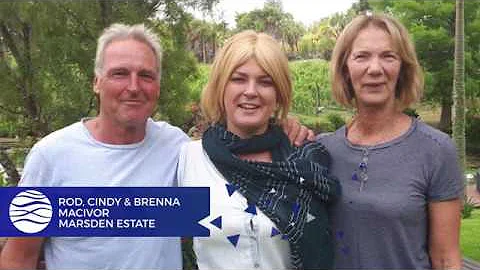 Rod & Cindy and Brenna Maclvor of  Marsden Estate ...