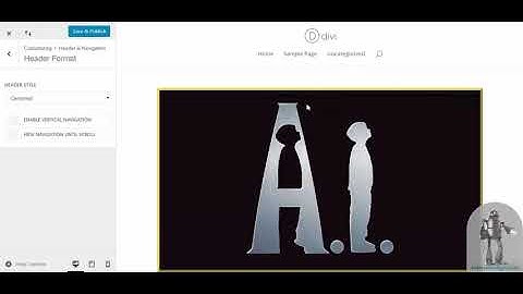 Customizing header in DIVI theme