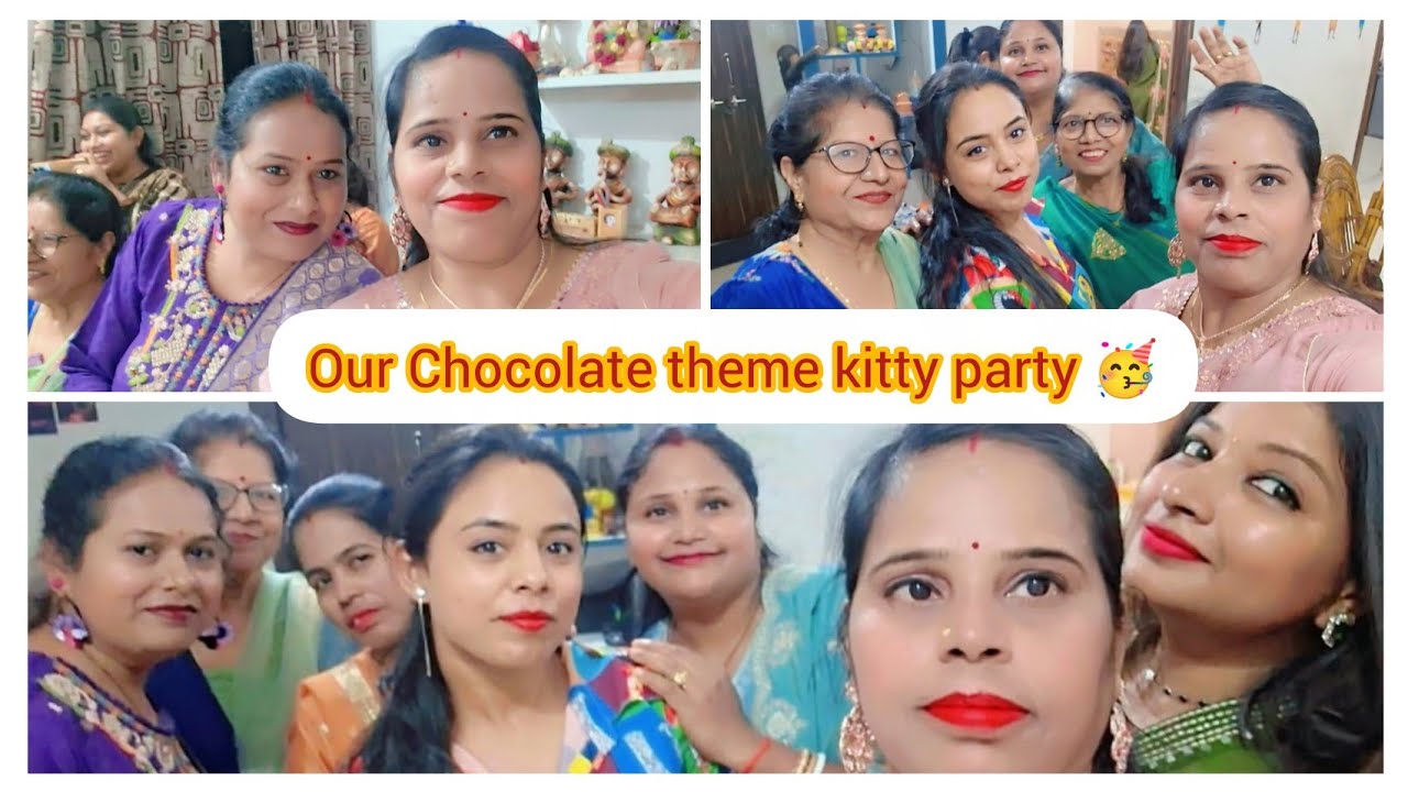 Chocolate theme kitty me  sab milkar bahut kiye enjoyment 🍫🍫 