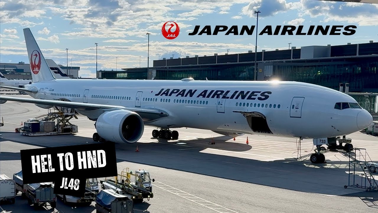 JAPAN AIRLINES B777-300 JL48 Economy Class - Helsinki to Tokyo