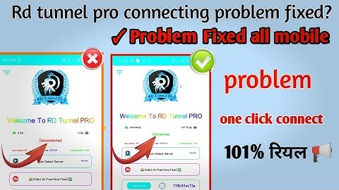 how to connect rd tunnel pro? Rd tunnel pro connecting problem fixed?